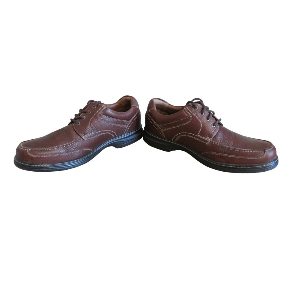 Johnston & Murphy XC4 Brown Leather Waterproof Moc Toe Shoes 25-2844 Mens 11M